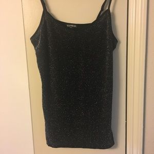 Sparkly black camisole from Express