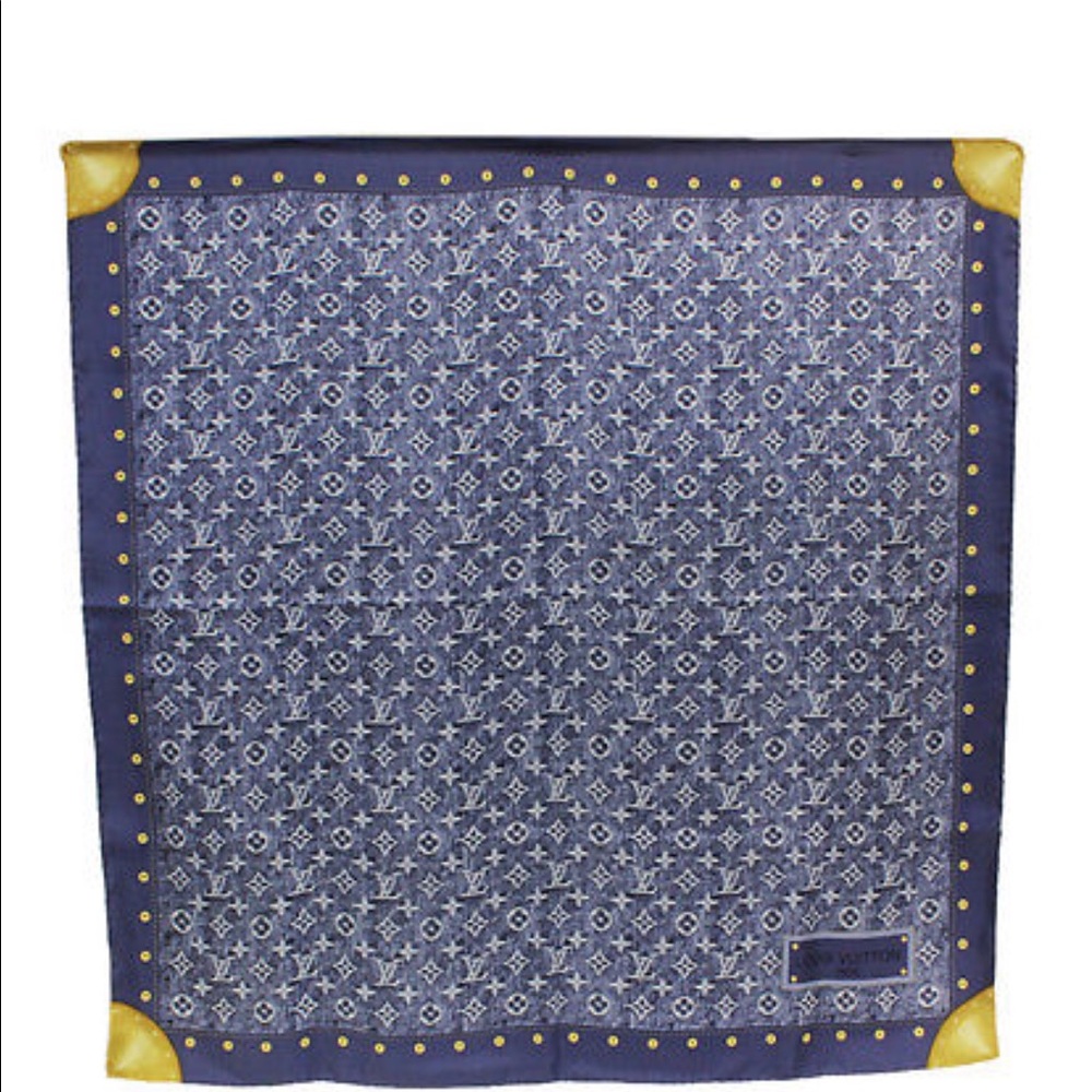 Louis Vuitton Denim Scarf -💯% Authentic.