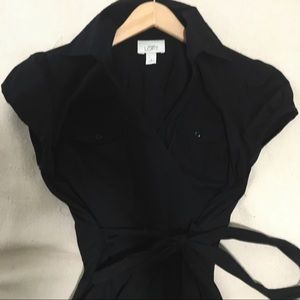 Ann Taylor Loft Shirtdress Black SZ 6