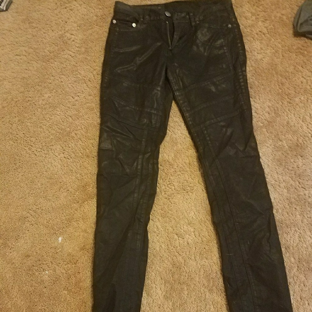 Armani exchange coated jeans