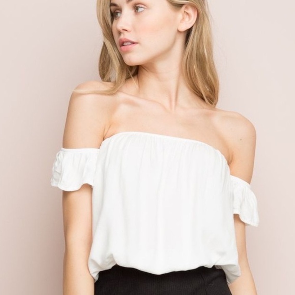 One Size/ white brandy beccah top
