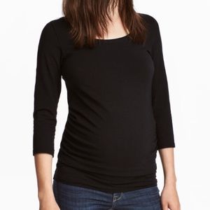 Black Maternity Top