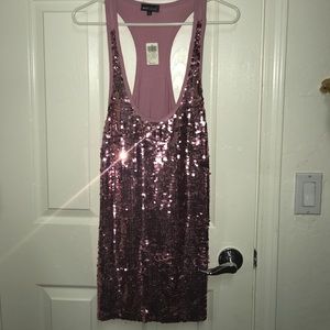 NWT Wet Seal long tank top with sequins