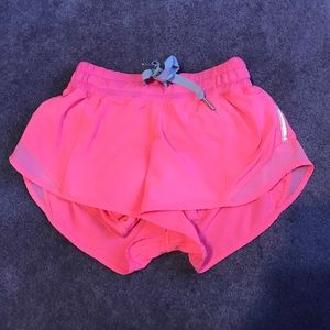 Lulu lemon neon pink size 2 workout shorts