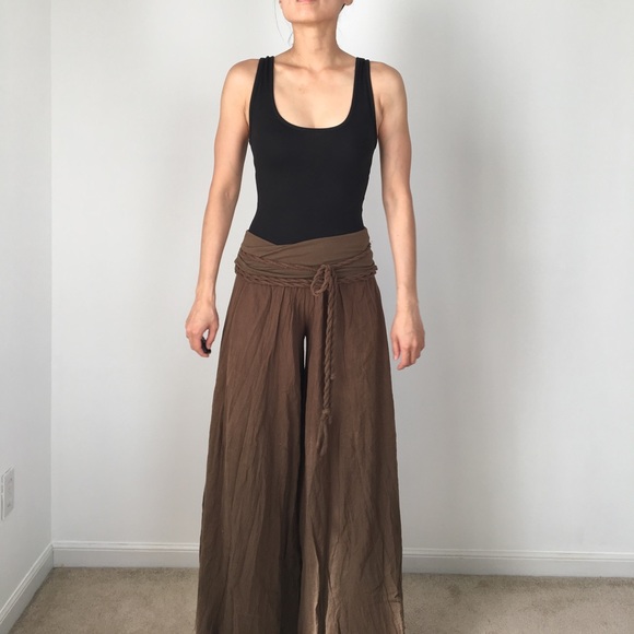 Wide flare layered pants - Picture 2 of 7