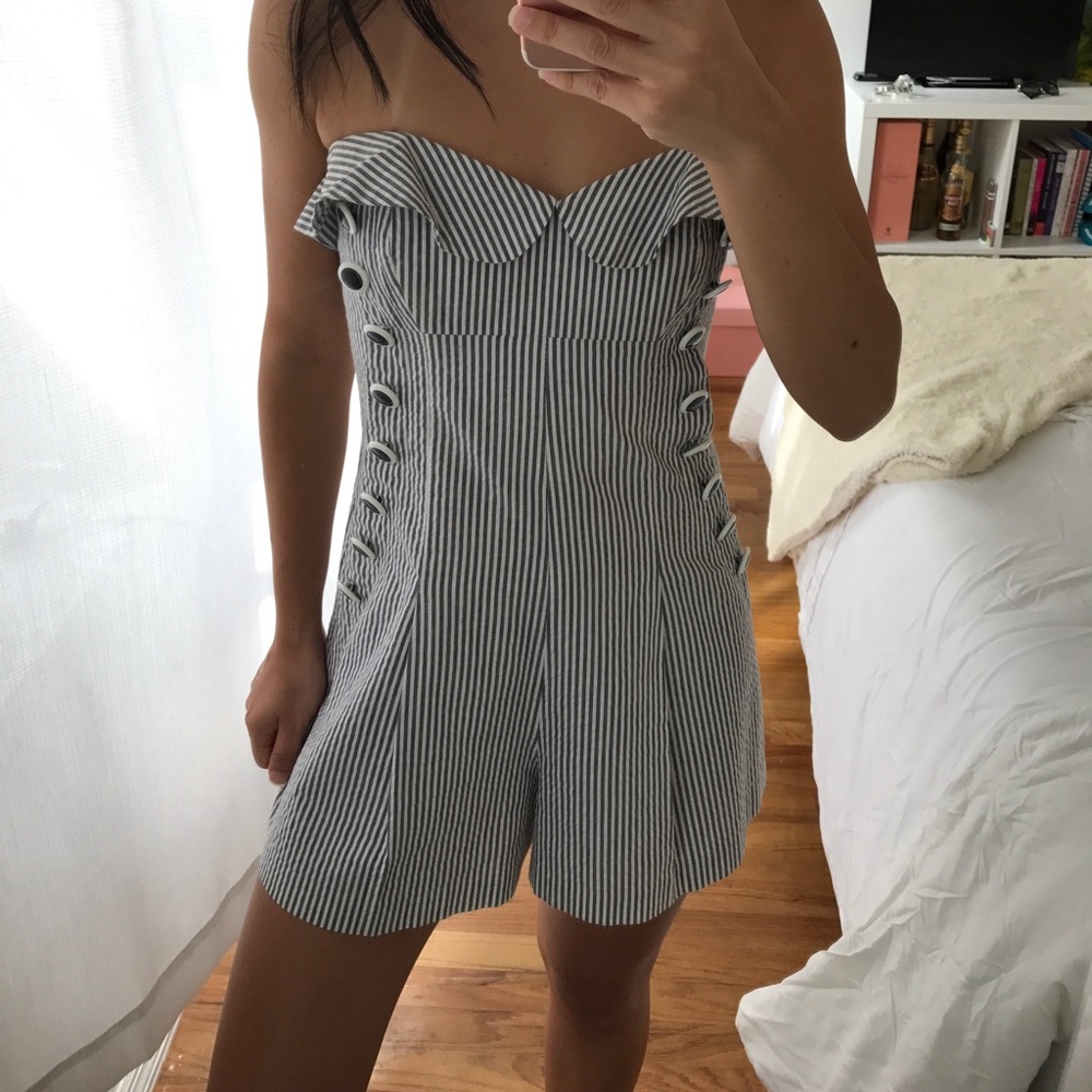 Betsey Johnson striped romper