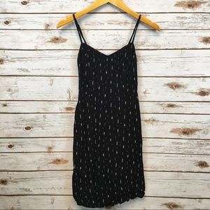 Black geometric style dress