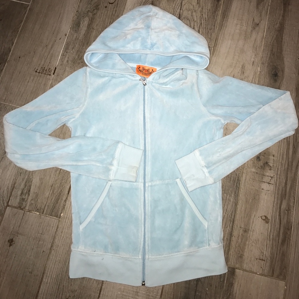 Juicy Couture petite small sky blue track suit