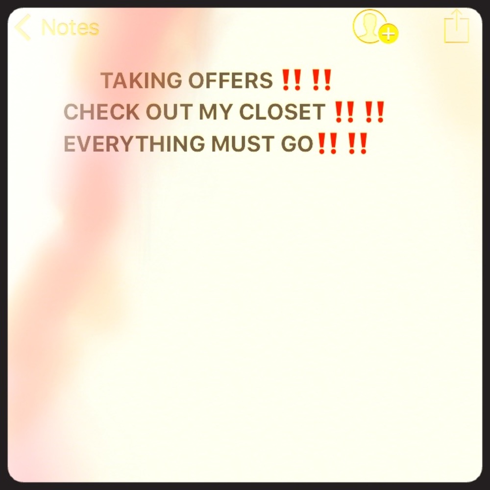 Excepting Reasonable Offers 😬