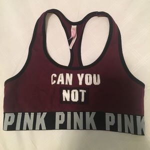 PINK racerback sports bra