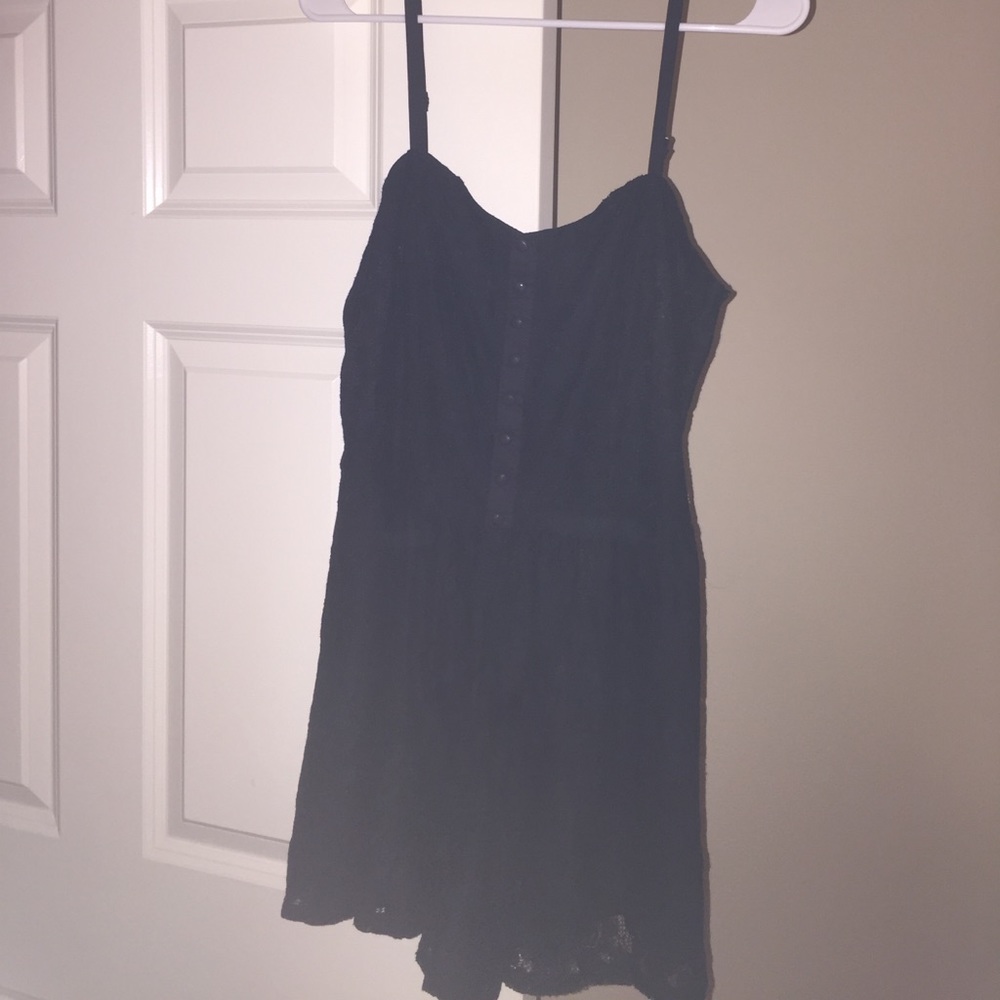 Forever 21 black lace romper