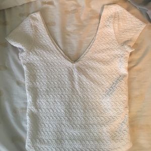 White crop top