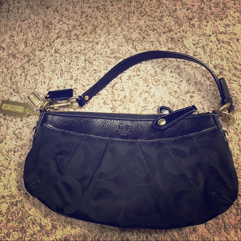 Black mini clutch purse