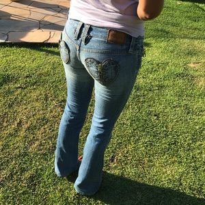 Frankie B jeans w Sliver Zipper