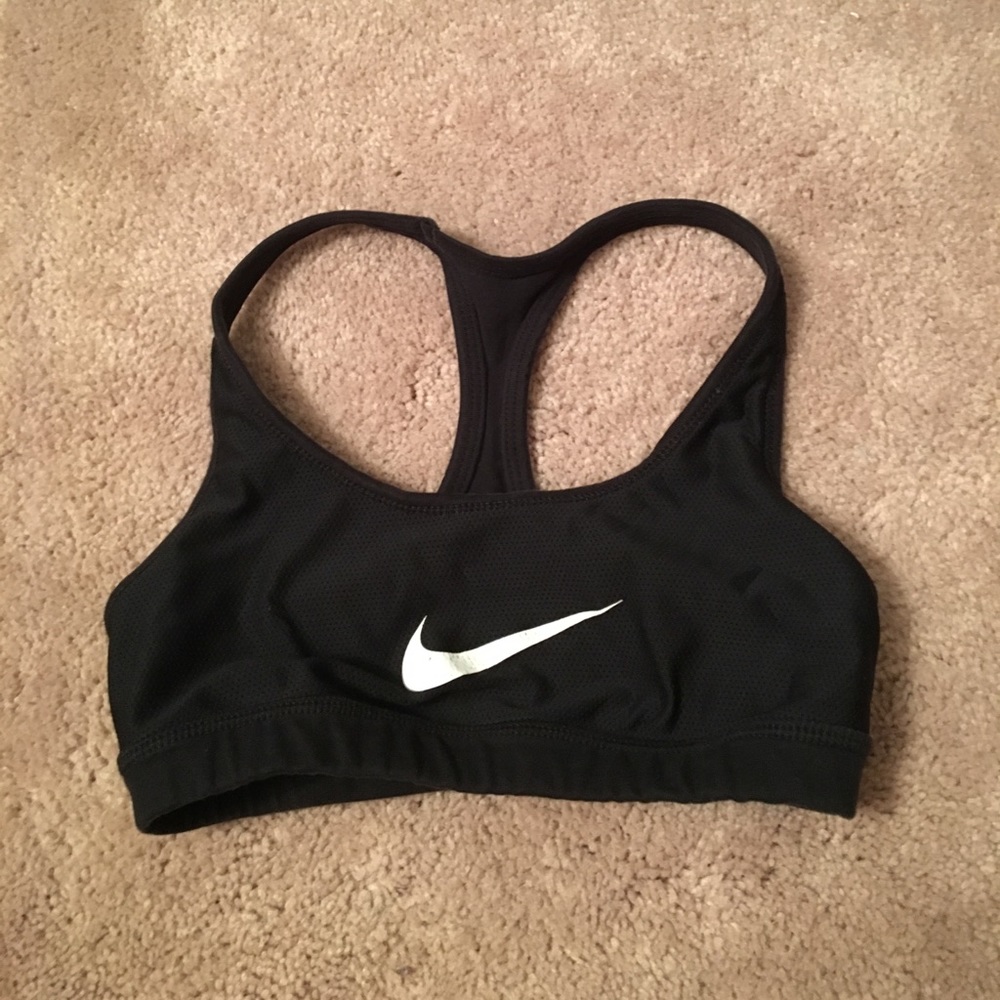Black Nike sports bra