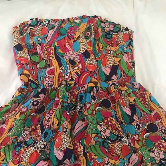 Lilly Pulitzer strapless cocktail dress - Picture 3 of 3