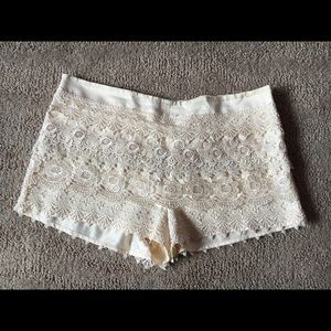 Sans Souci lace shorts
