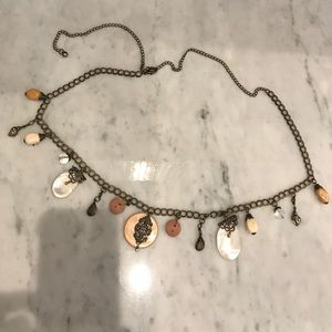 CHICO Bead &Shell bronze/gold chain belt. Med 😊