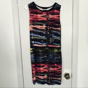 Topshop Electric Ray Midi Dress