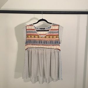 Tribal Print Blouse