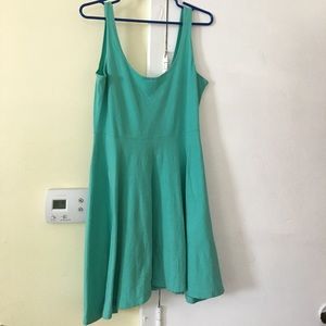 Mint green sparkle and fade skater dress
