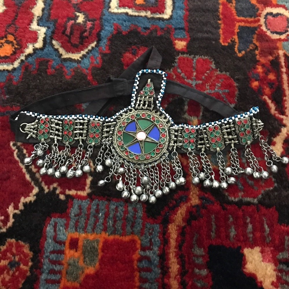 Headpiece vintage Afghan Boho - Picture 1 of 8