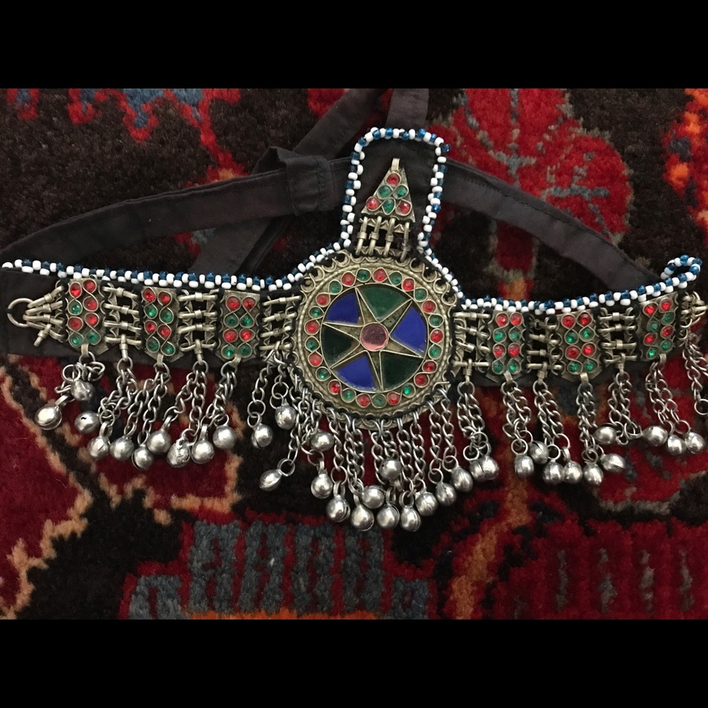 Headpiece vintage Afghan Boho - Picture 2 of 8