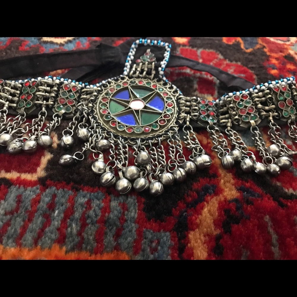 Headpiece vintage Afghan Boho - Picture 3 of 8