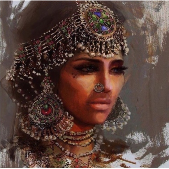 Headpiece vintage Afghan Boho - Picture 8 of 8