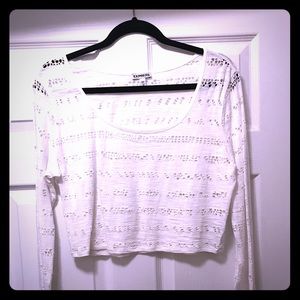 Express long sleeve crop top