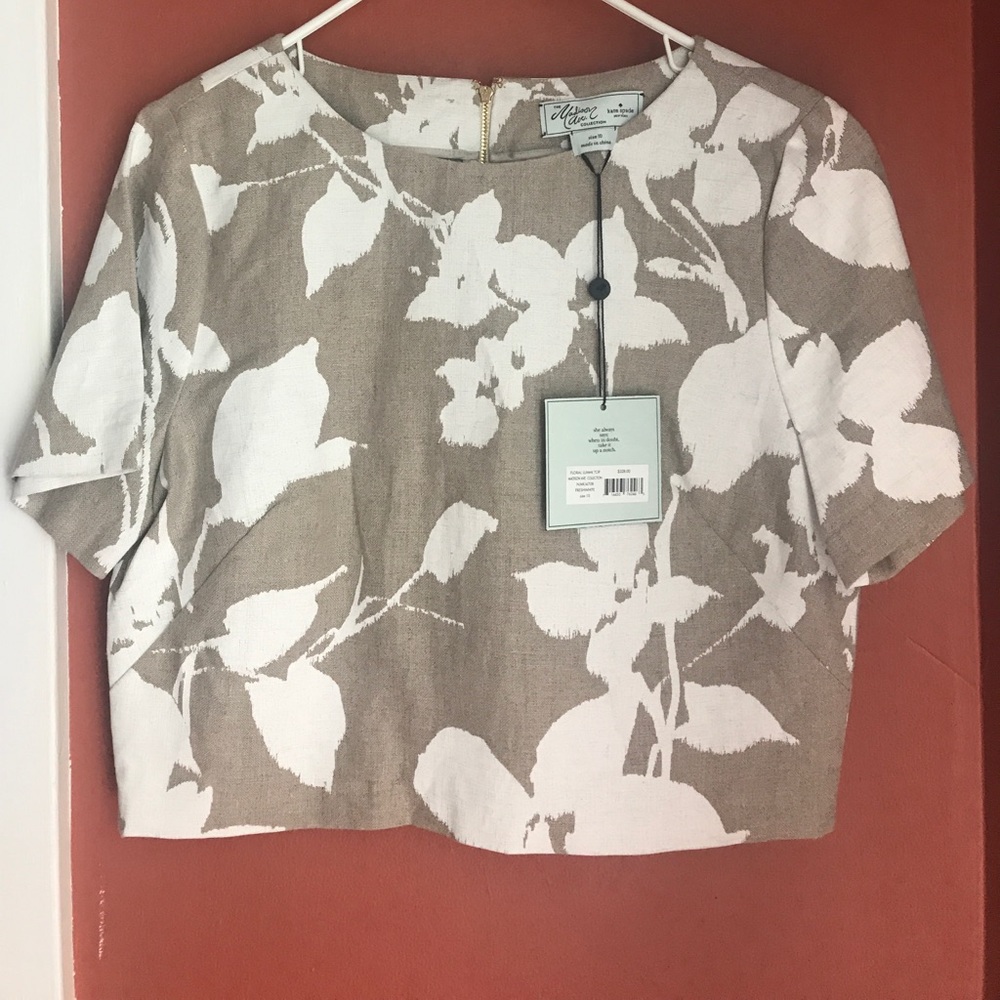 Katebspade floral Lummi top Madison Ave