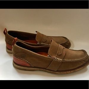 Sperry Top Sider Men's Penny Loafer Suede Sz. 9.5