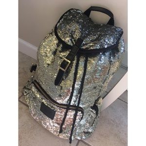 Gold Sequins Victoria's Secret Pink Backpack