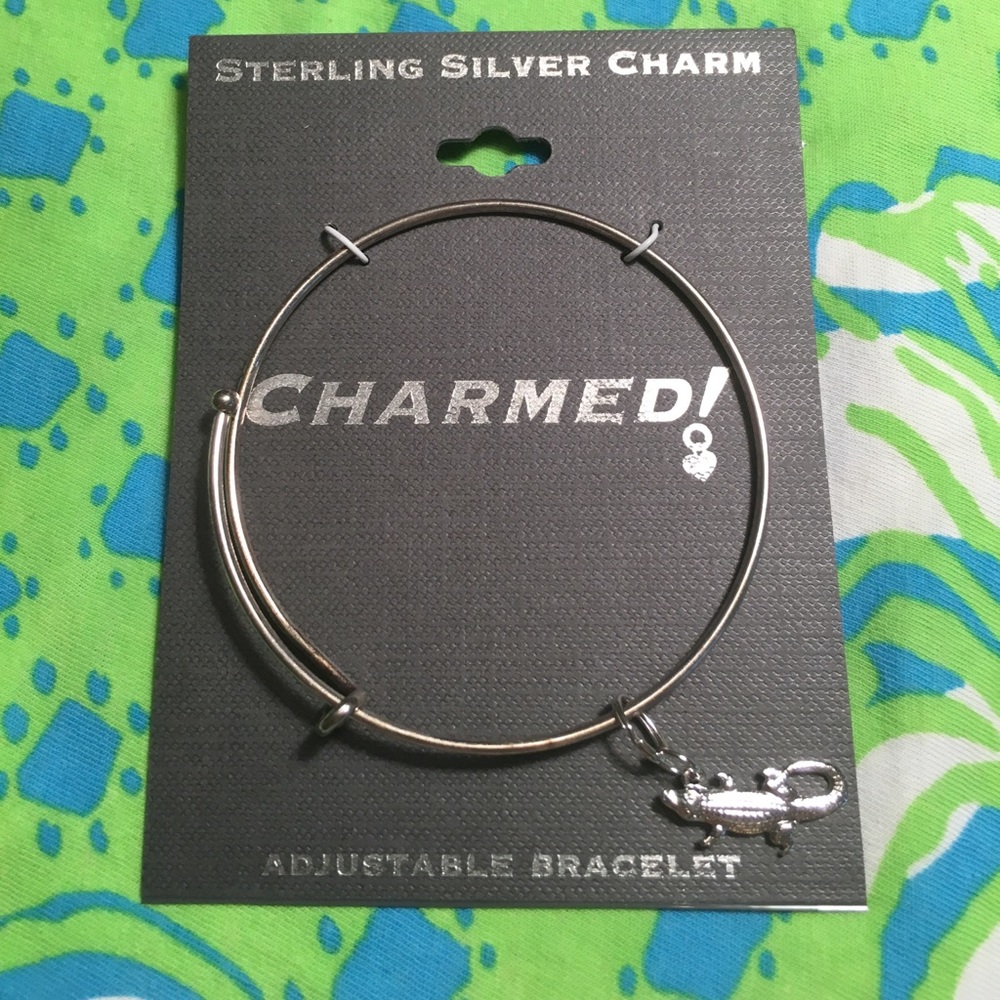 Alligator charm bracelet tarnished