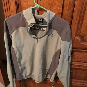 Under armour fleece pull over half zip