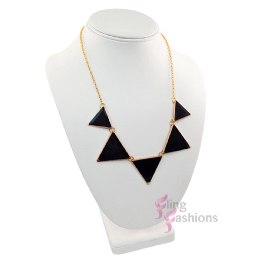 Black Triangle Necklace - $5 - BOUTIQUE CLOSING!