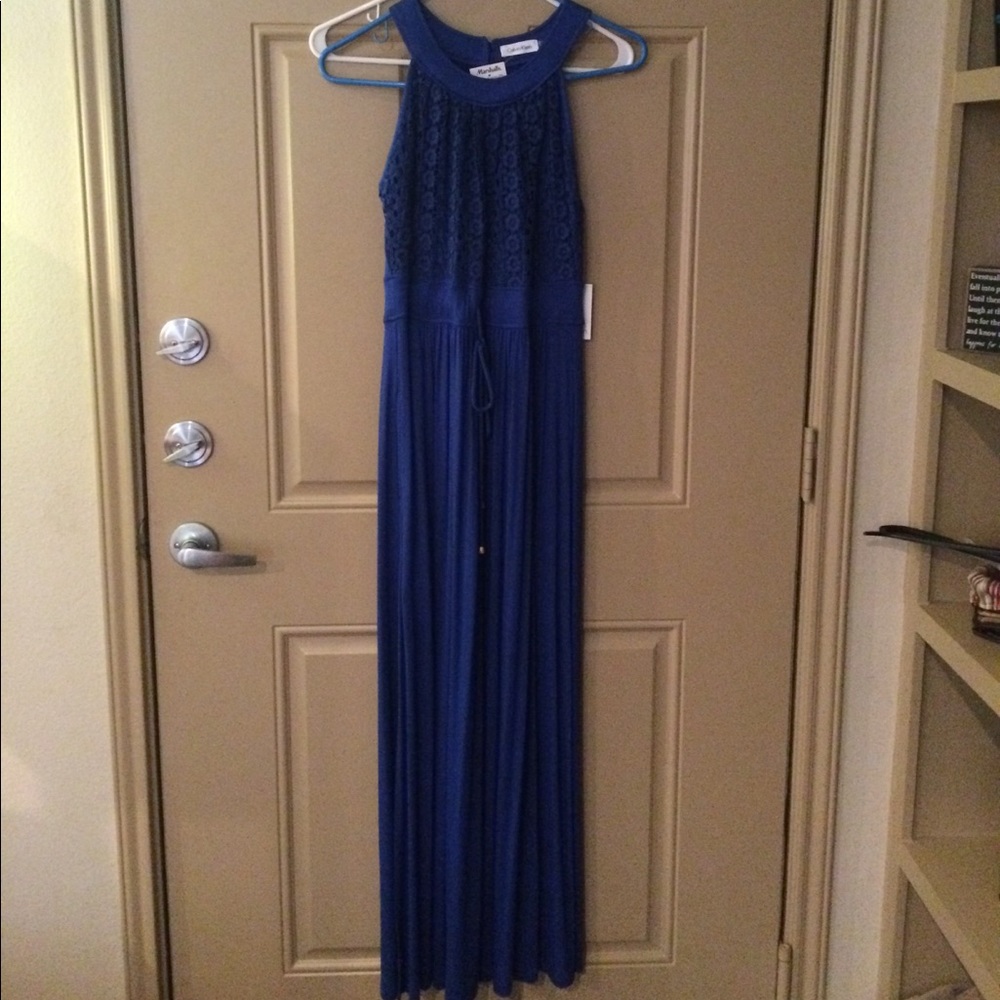 NWT CK Halter Maxi Dress