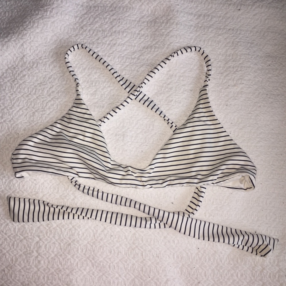 Frankie's Bikinis Crossed Back Top in Hampton