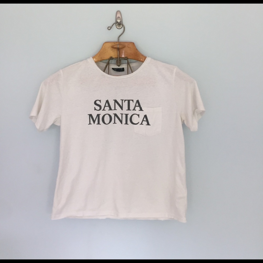 "Santa Monica" Topshop pocket tee