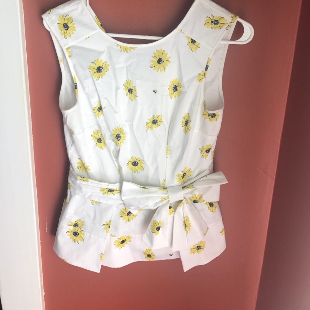 Kate spade sunflower peplum