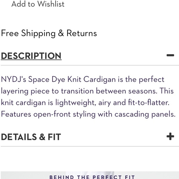 NYDJ Space Dye Chevron Cardi in Black - Picture 6 of 8