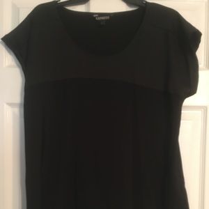 Anything goes black blouse.