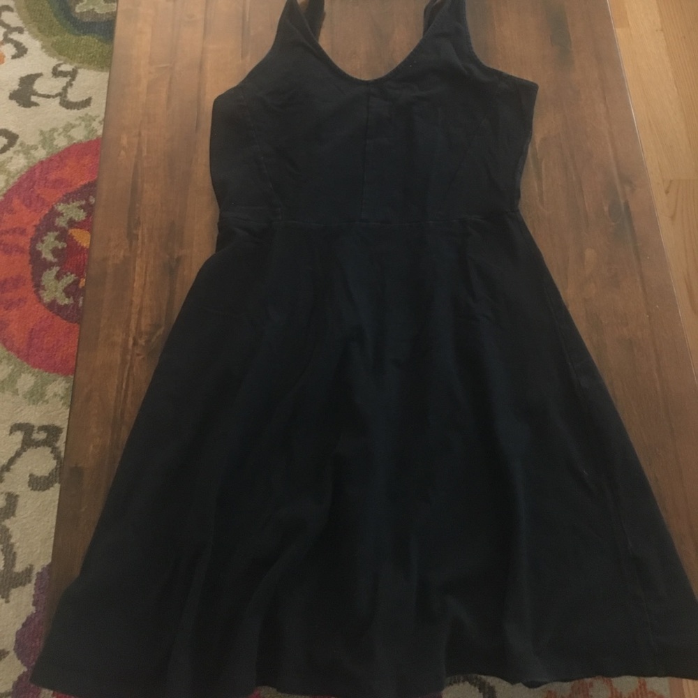 Black cotton old navy dress - large