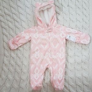 Carter's zip up fleece snowsuit