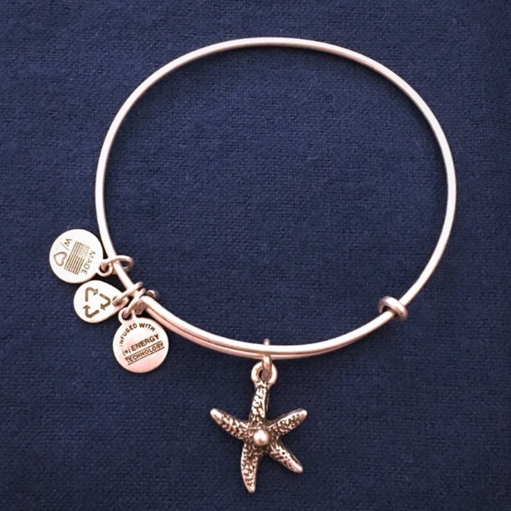 Alex and Ani Starfish Charm Bangle