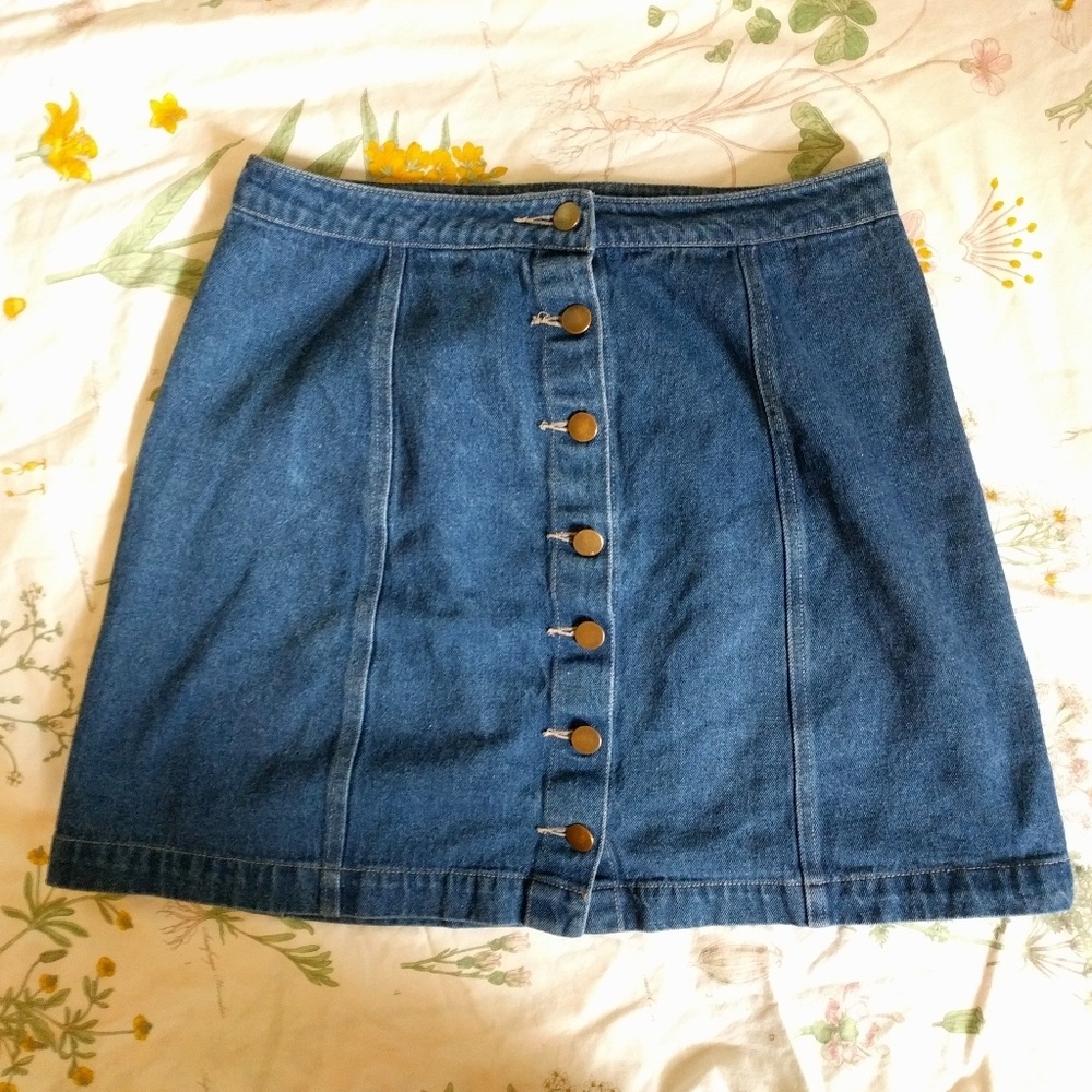 Denim Mini Skirt