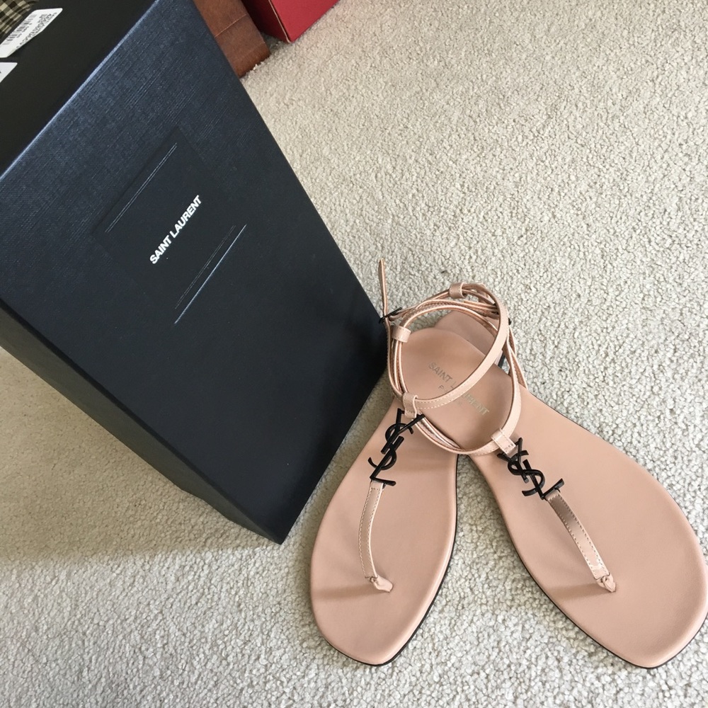 Saint Laurent Nu Pieds 05 YSL Logo Sandal
