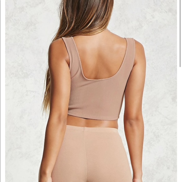 Lace Up Crop Top - Picture 2 of 7