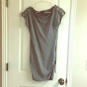 bebe sport rouched T-shirt dress