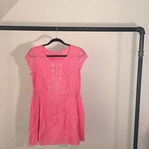 Jack Wills Pink Linen Dress